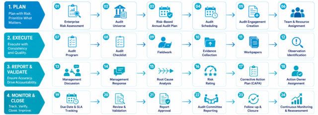 Complete bank audit lifecycle diagram