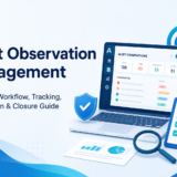 Audit observation management dashboard overview