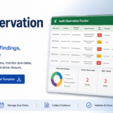 Audit Observation Excel Template